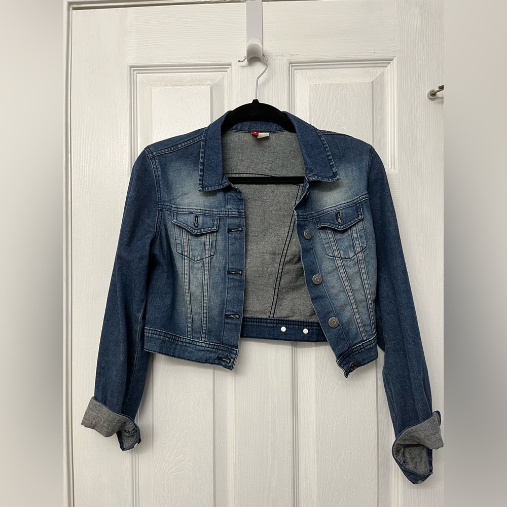 H&M Cropped Denim Jacket